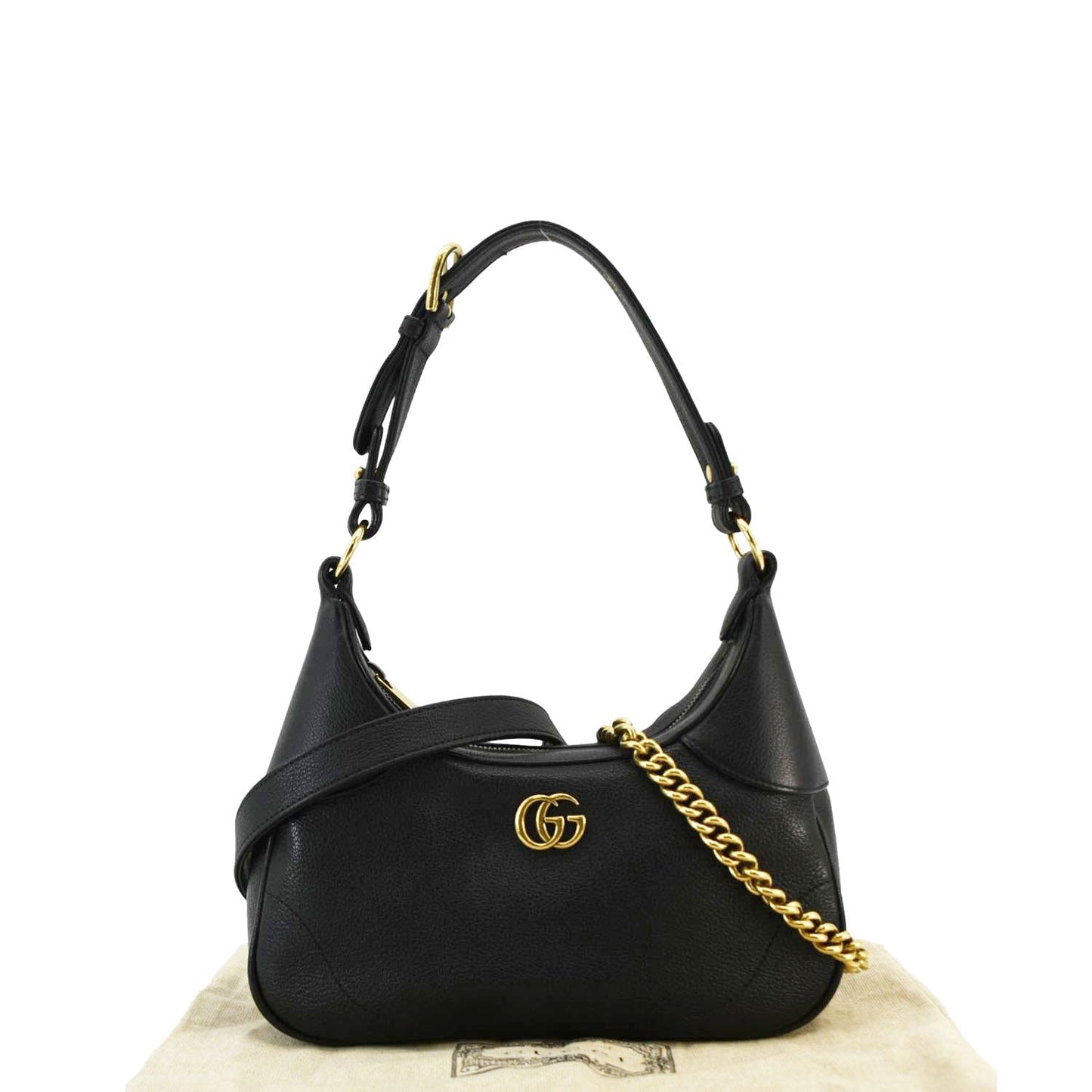 Gucci Aphrodite Shoulder Bag Leather Black