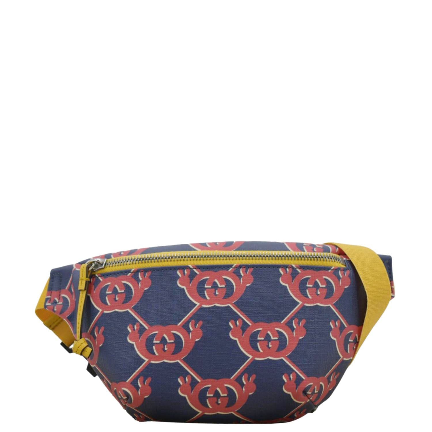 Gucci Children Interlocking Snail Print Bumbag Handbag Canvas Blue Travel Bag