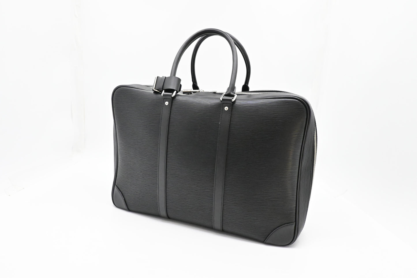 Louis Vuitton Sirius 45 Black Leather Epi Handbag