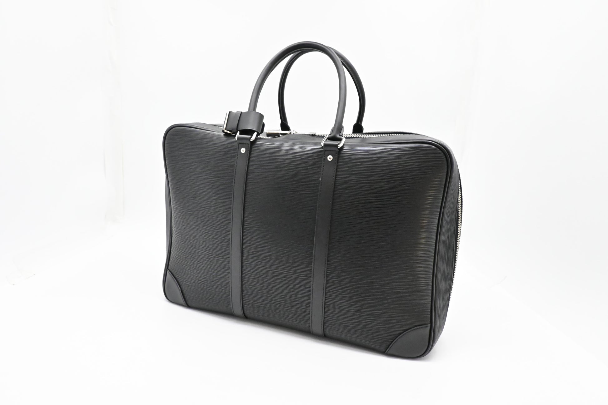 Louis Vuitton Sirius 45 Black Leather Epi Handbag