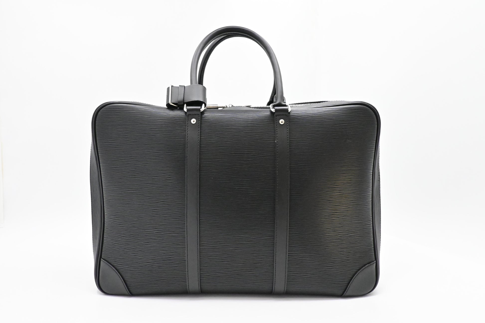 Louis Vuitton Sirius 45 Black Leather Epi Handbag
