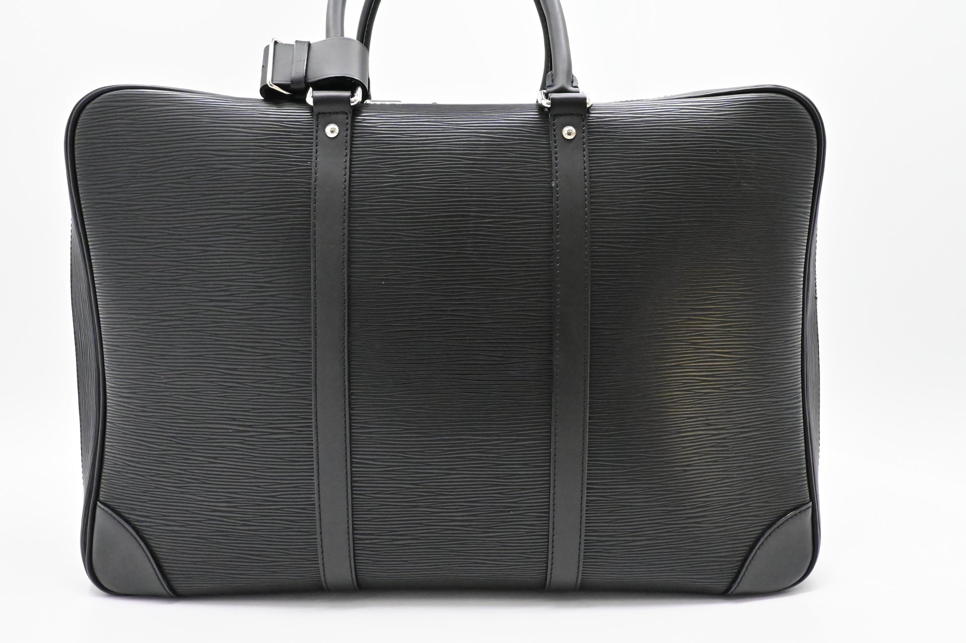 Louis Vuitton Sirius 45 Black Leather Epi Handbag