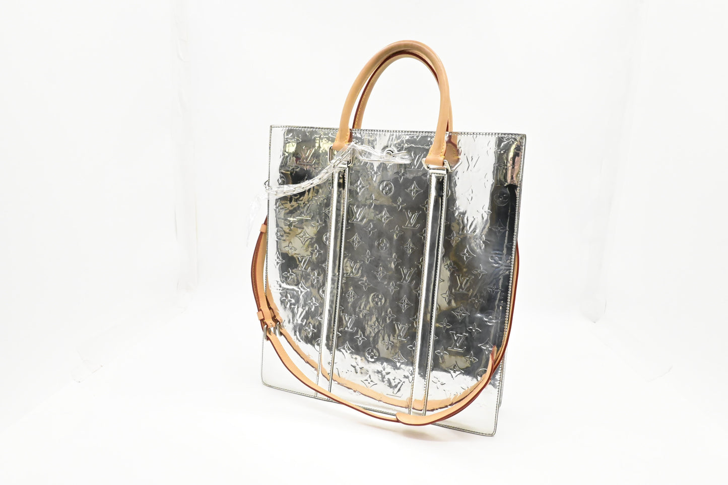 Louis Vuitton Sac Plat Miroir Leather Vernis Handbag