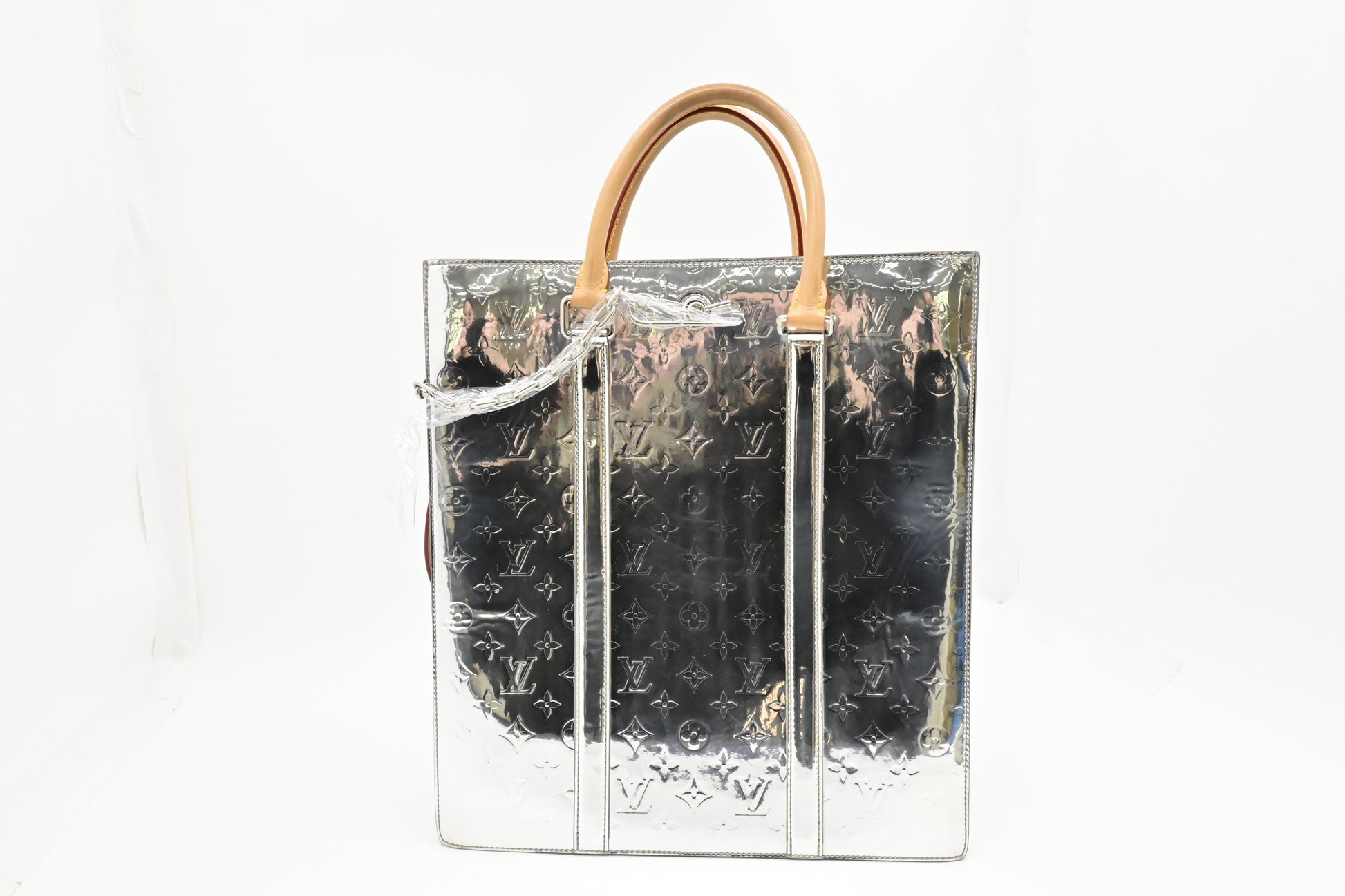 Louis Vuitton Sac Plat Miroir Leather Vernis Handbag