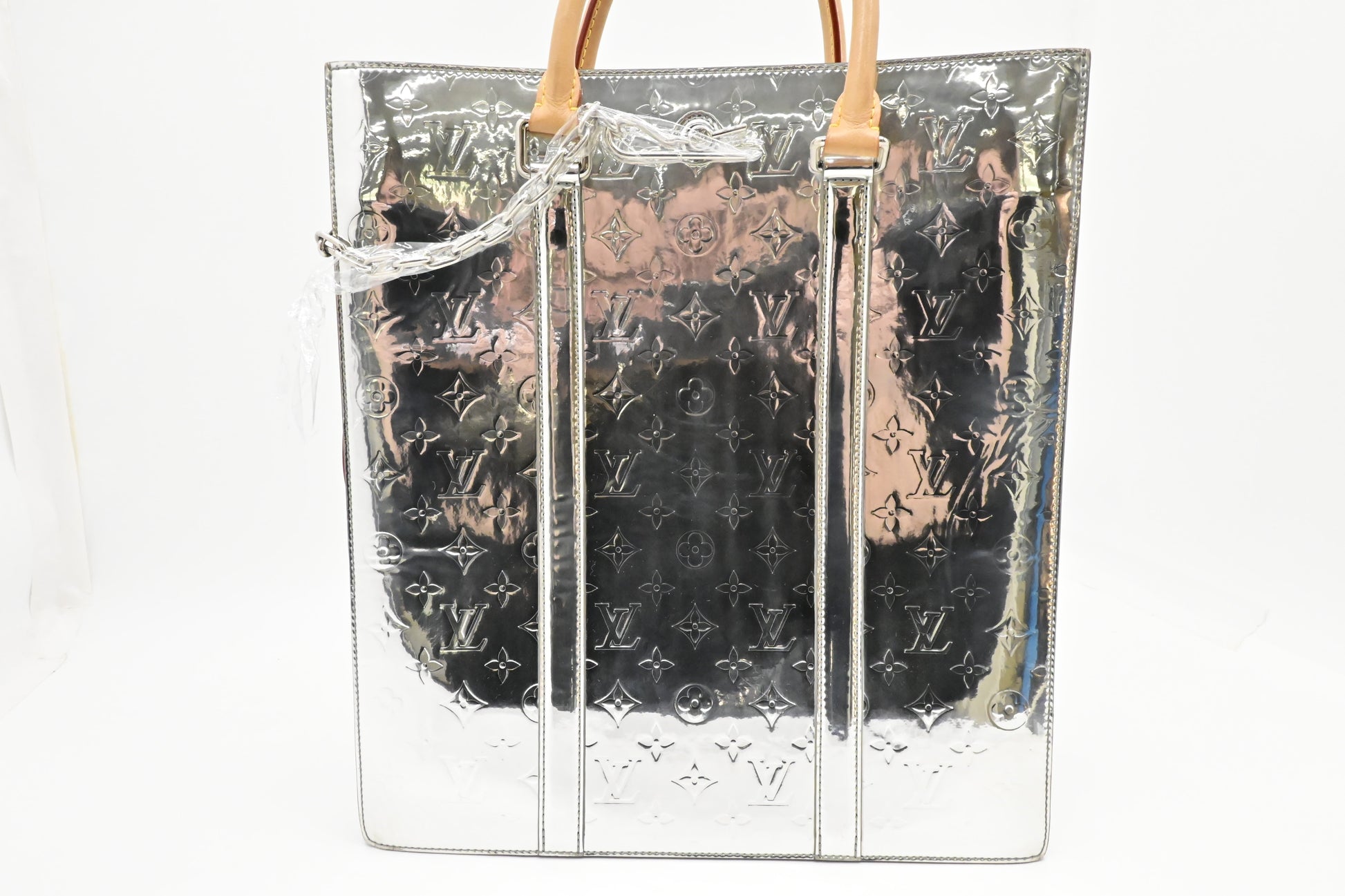 Louis Vuitton Sac Plat Miroir Leather Vernis Handbag