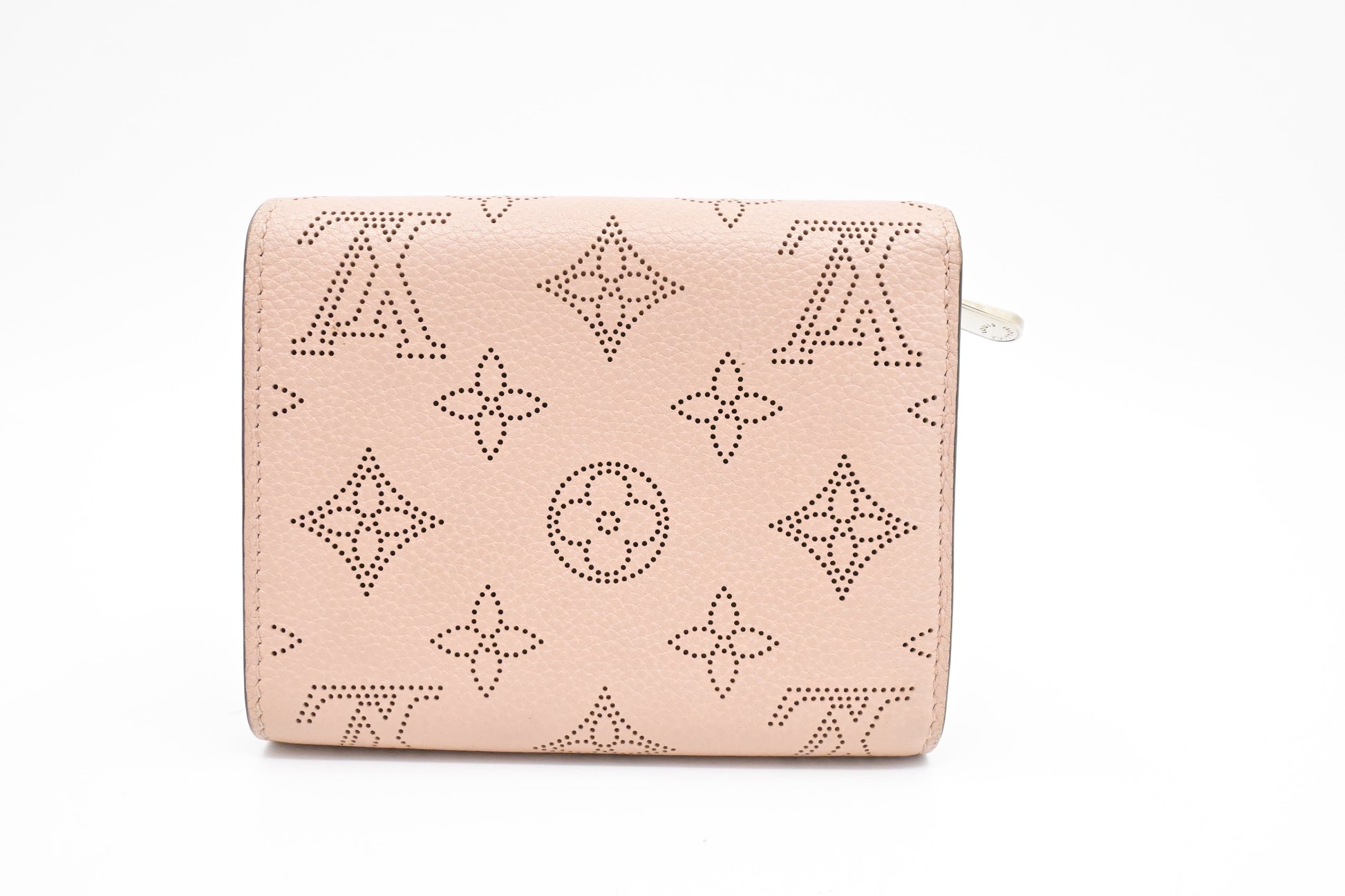 Louis Vuitton Iris Compact Rose Jasmin Mahina Leather Wallet Case