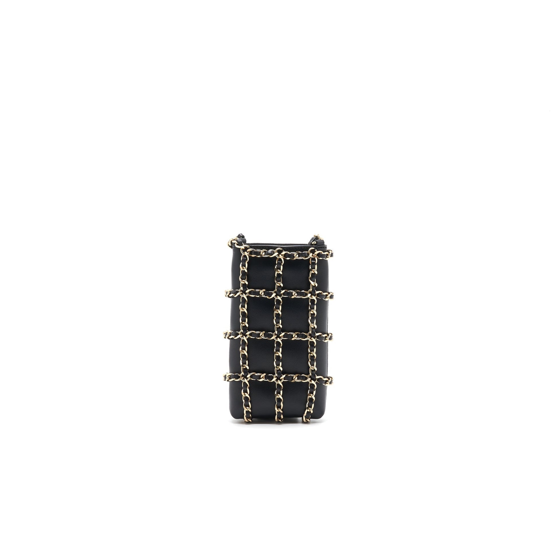 Chanel Gold Clutch O Chain Phone Holder Crossbody Bag