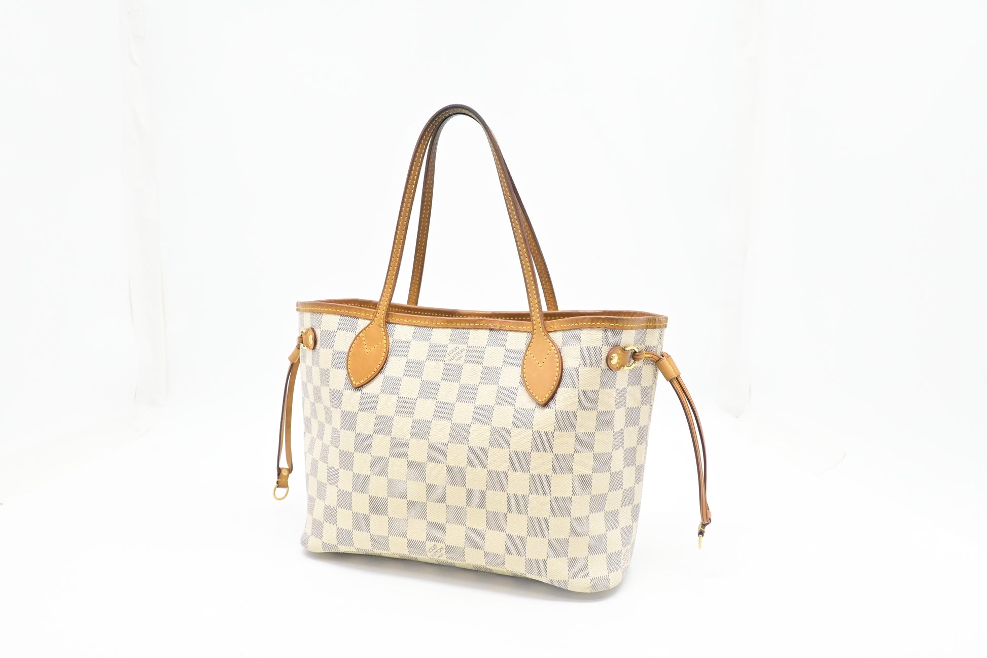 Louis Vuitton Neverfull PM Azur Damier Canvas Tote Bag Canvas 8
