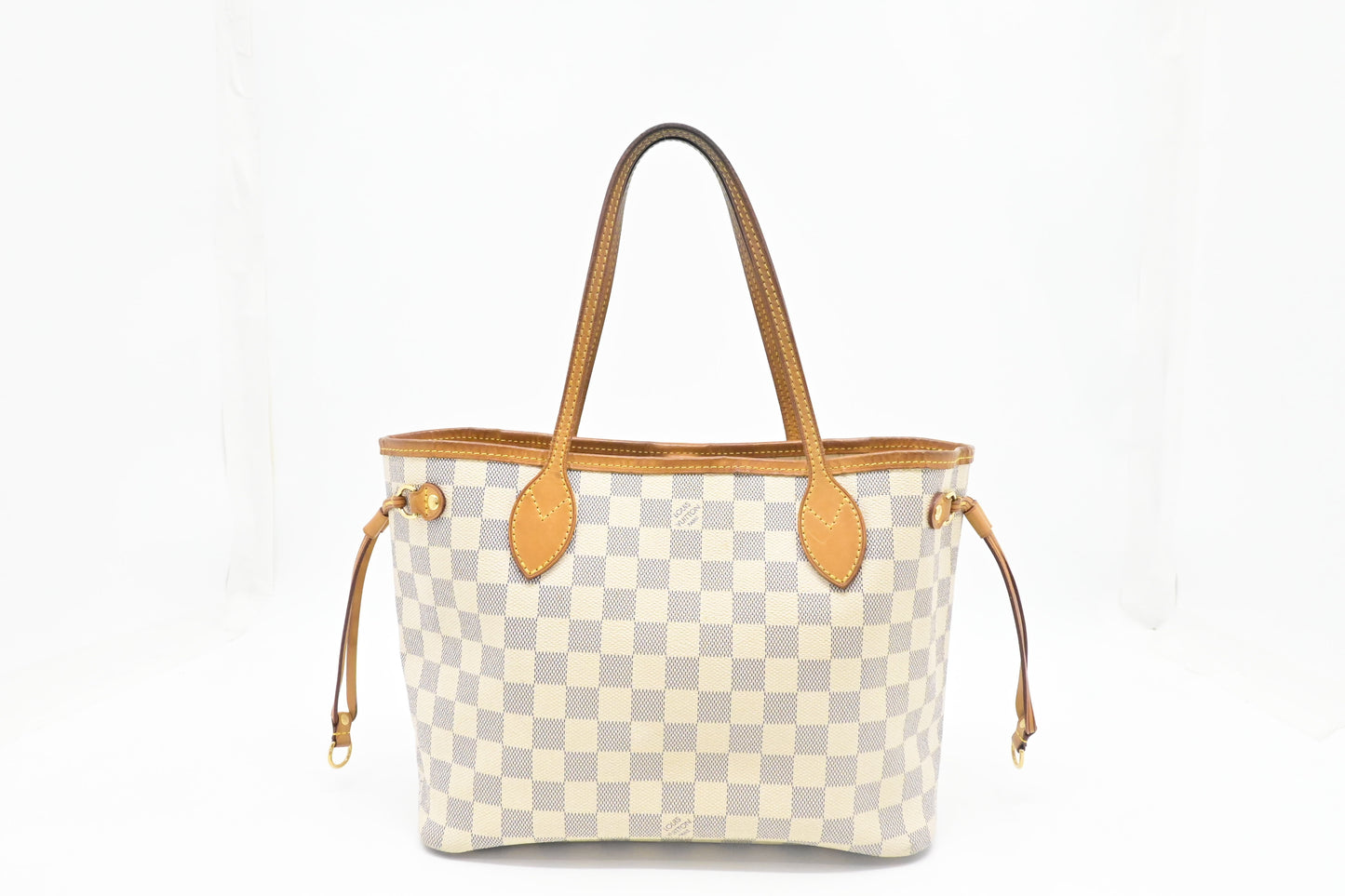 Louis Vuitton Neverfull PM Azur Damier Canvas Tote Bag Canvas 8
