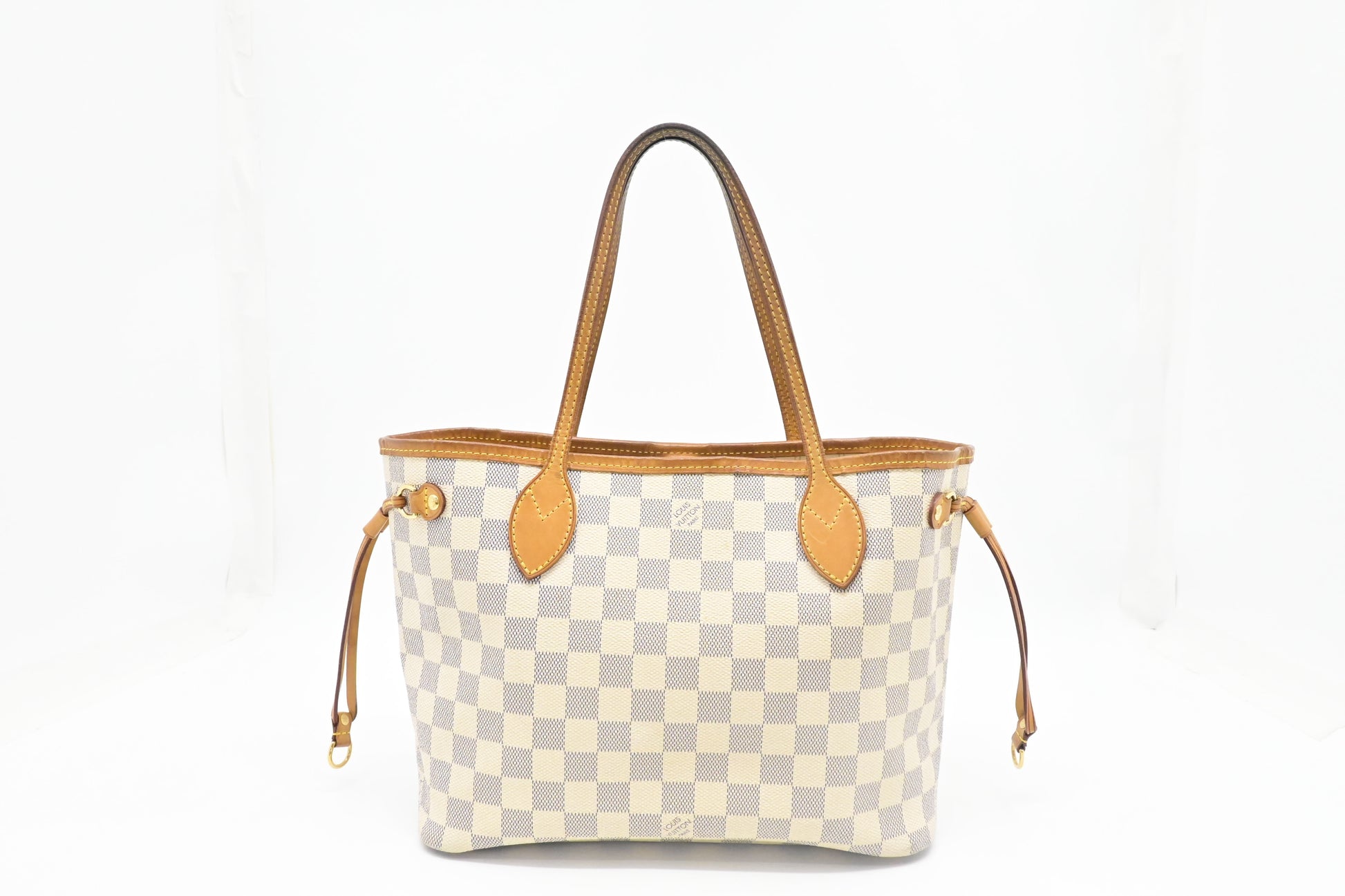 Louis Vuitton Neverfull PM Azur Damier Canvas Tote Bag Canvas 8