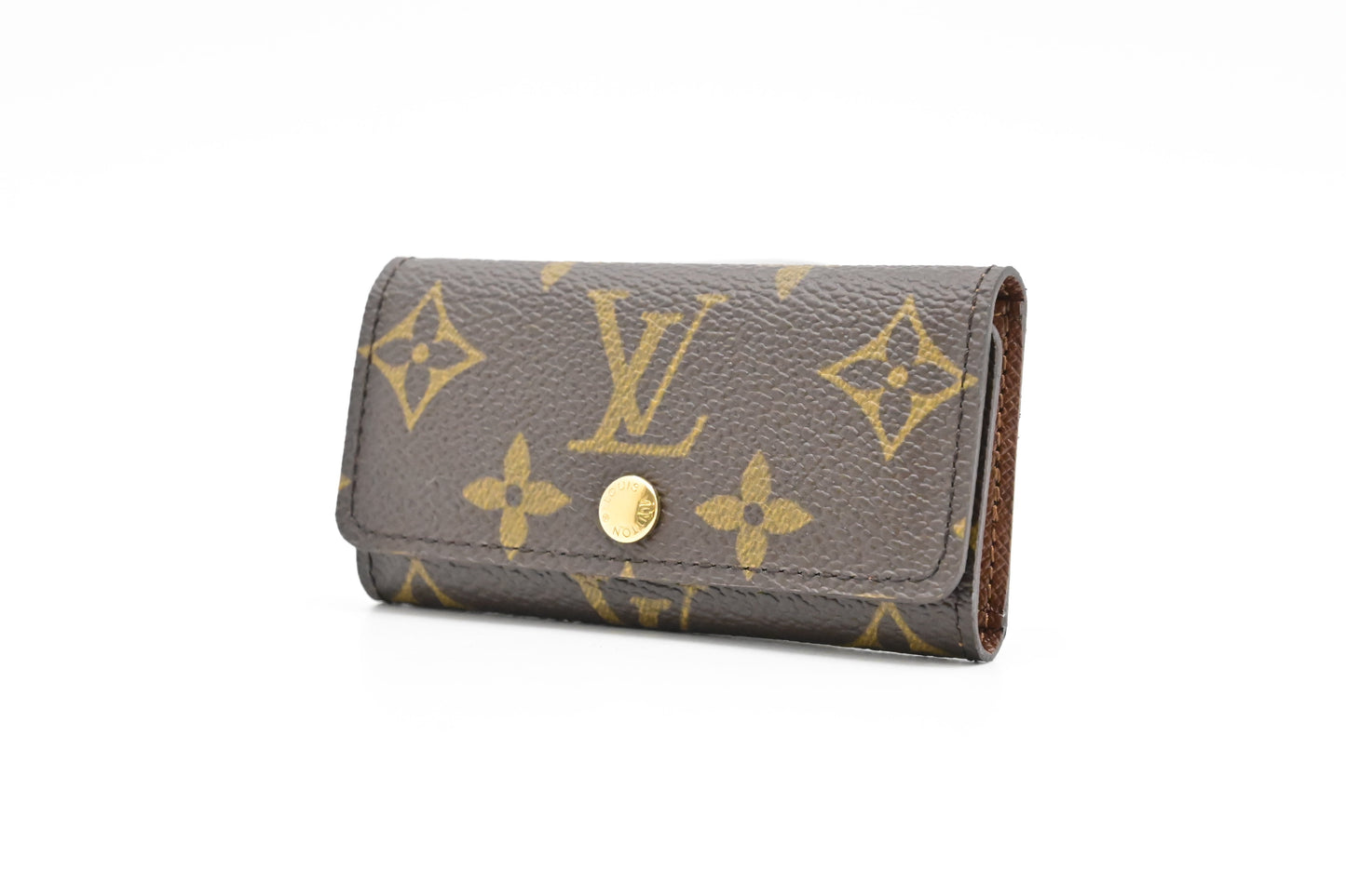 Louis Vuitton 4 Monogram Canvas Key Case Wallet Case Canvas 1