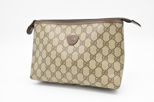 Gucci Pouch GG Supreme Canvas Travel Bag