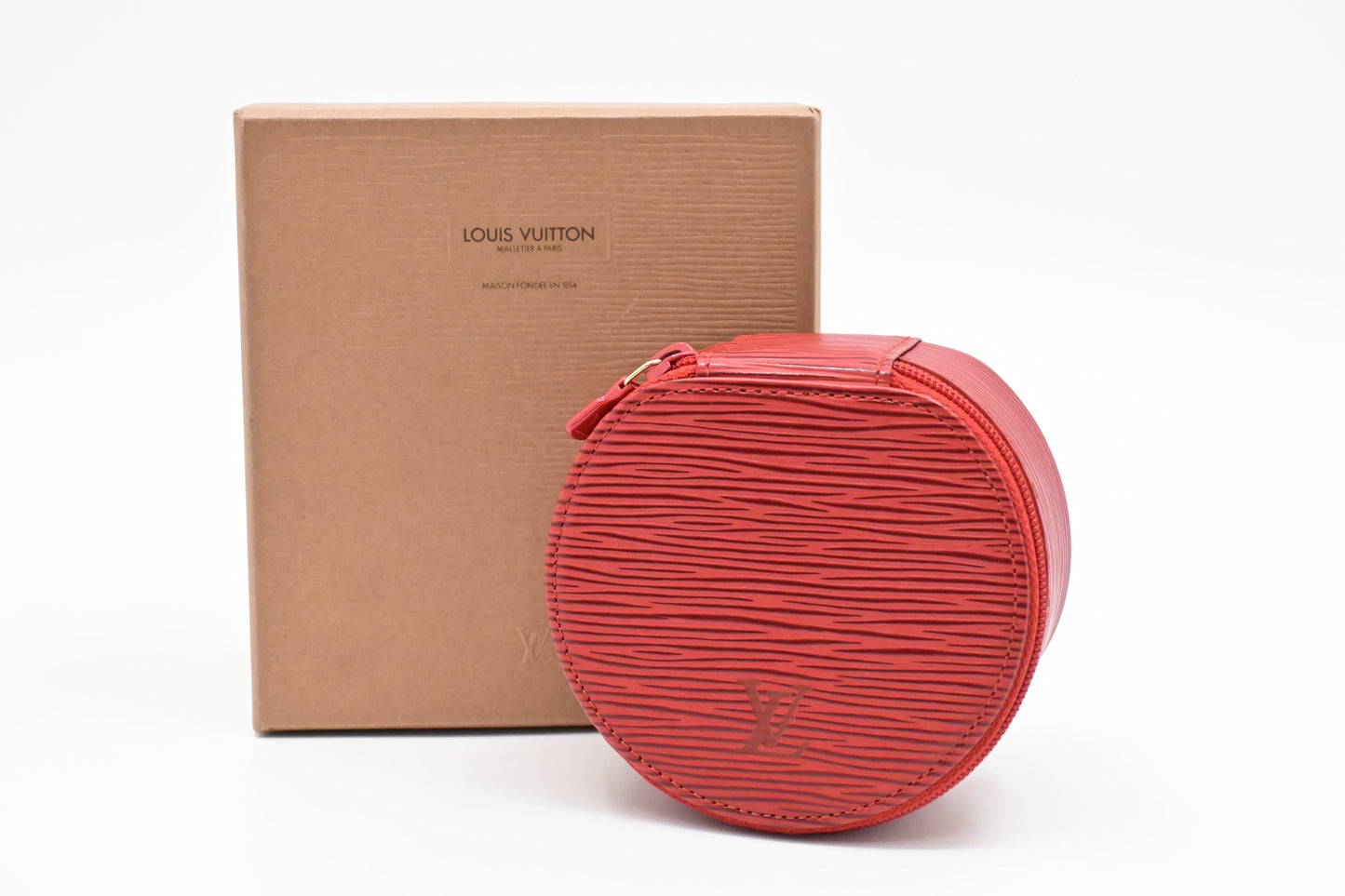 Louis Vuitton Ecrin Bijoux Epi Leather Red Handbag