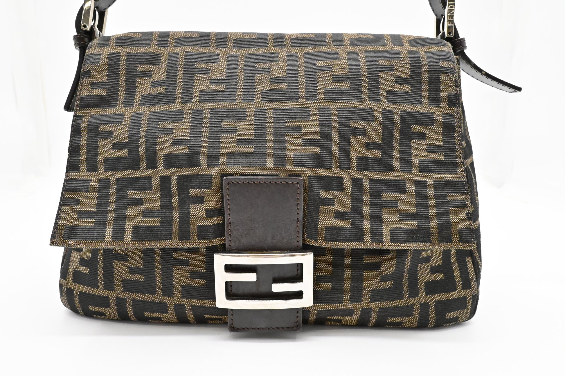 Fendi Mama Baguette In Zucca Handbag Canvas Shoulder Bag Zucca Canvas 2