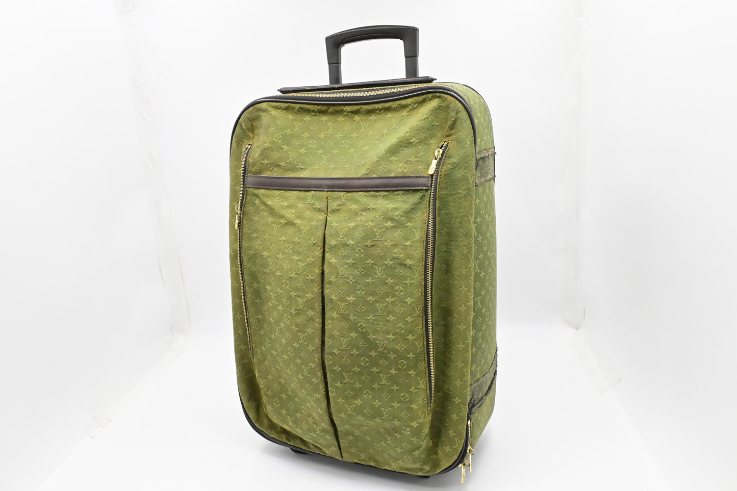 Louis Vuitton Annette Suitcase Khaki Lin Monogram Canvas Green Mini Bag