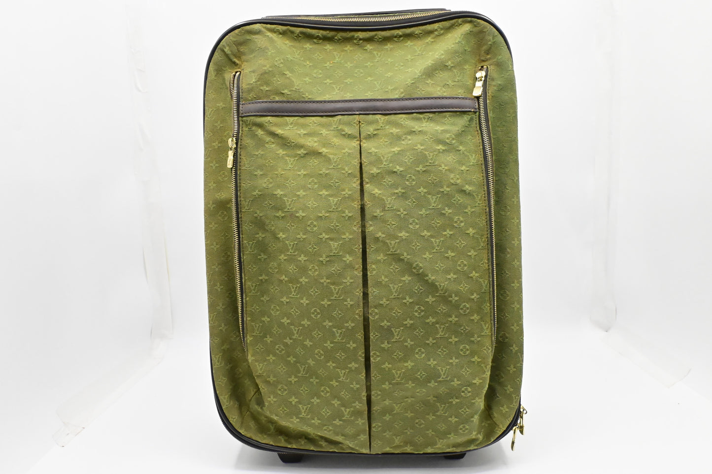 Louis Vuitton Annette Suitcase Khaki Lin Monogram Canvas Green Mini Bag