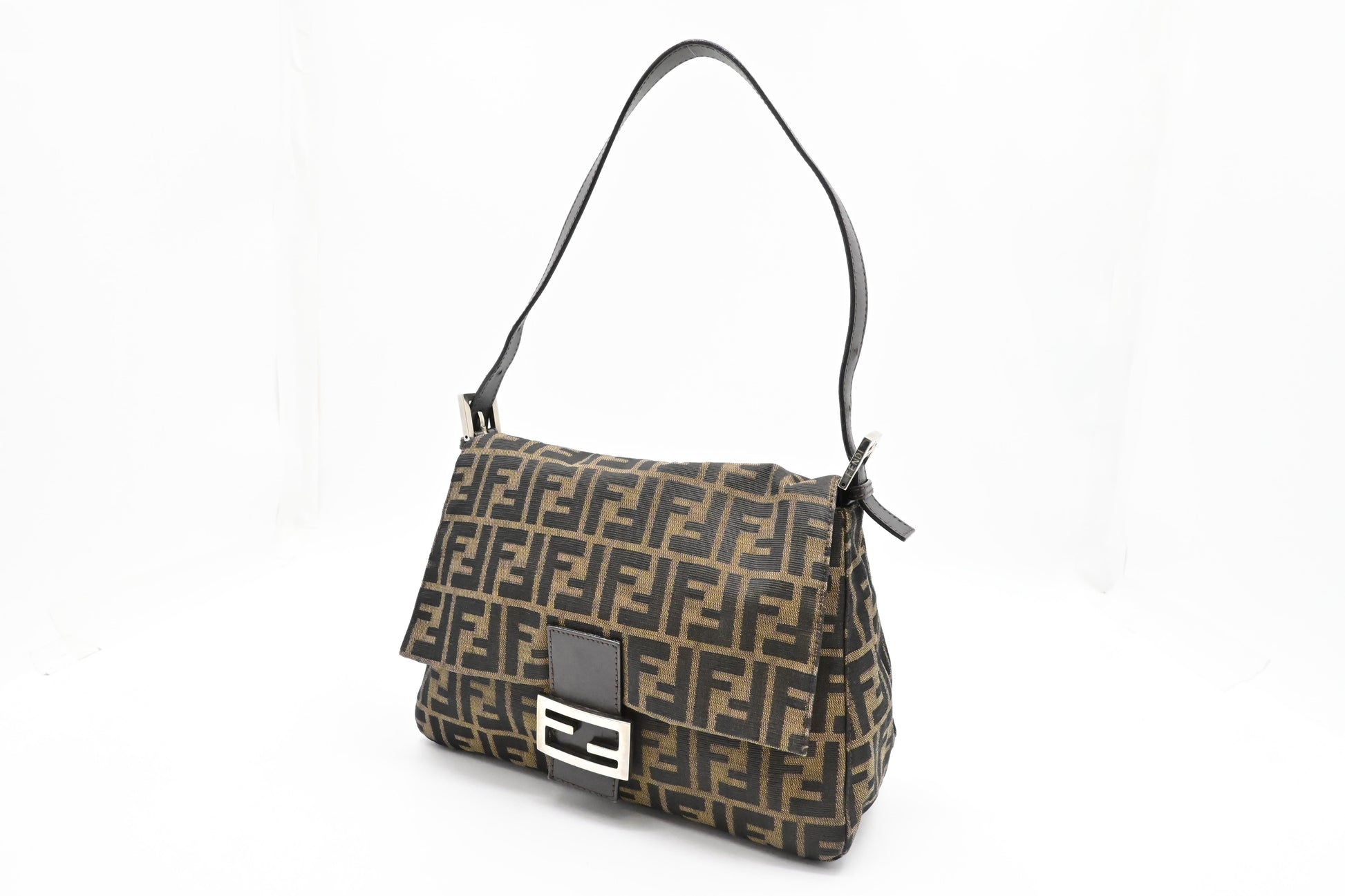 Fendi Mama Baguette In Zucca Handbag Canvas Shoulder Bag Zucca Canvas 3