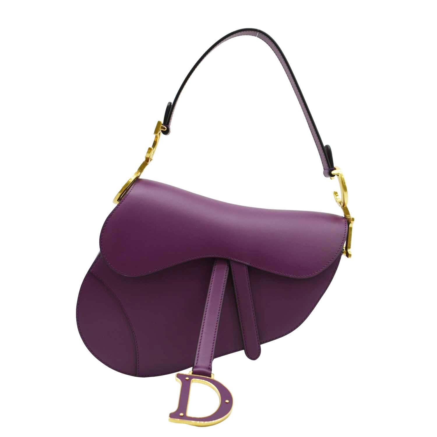 Dior Saddle Satchel Bag Mulberry Leather