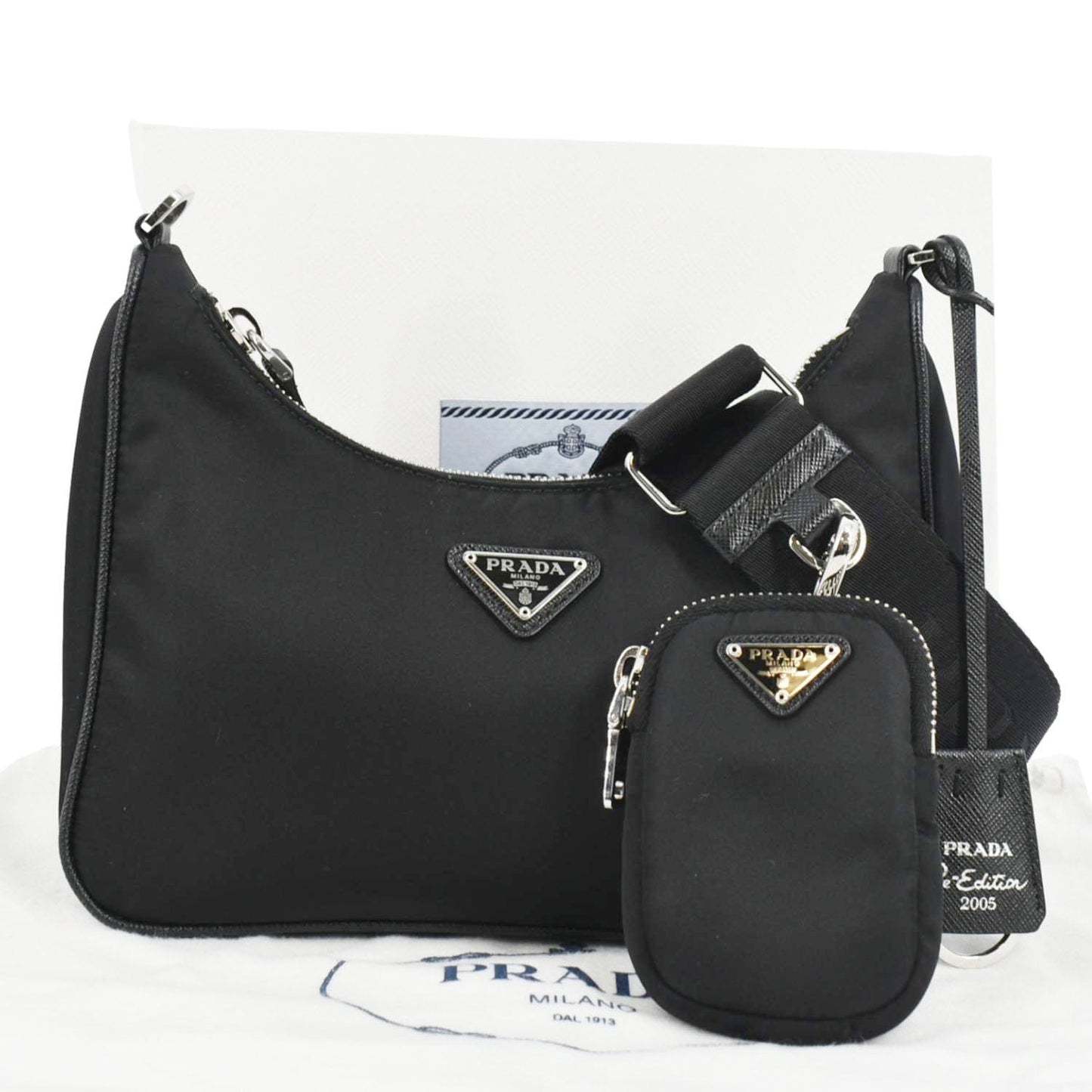 Prada Re Edition Re Shoulder Bag Nylon Black 3