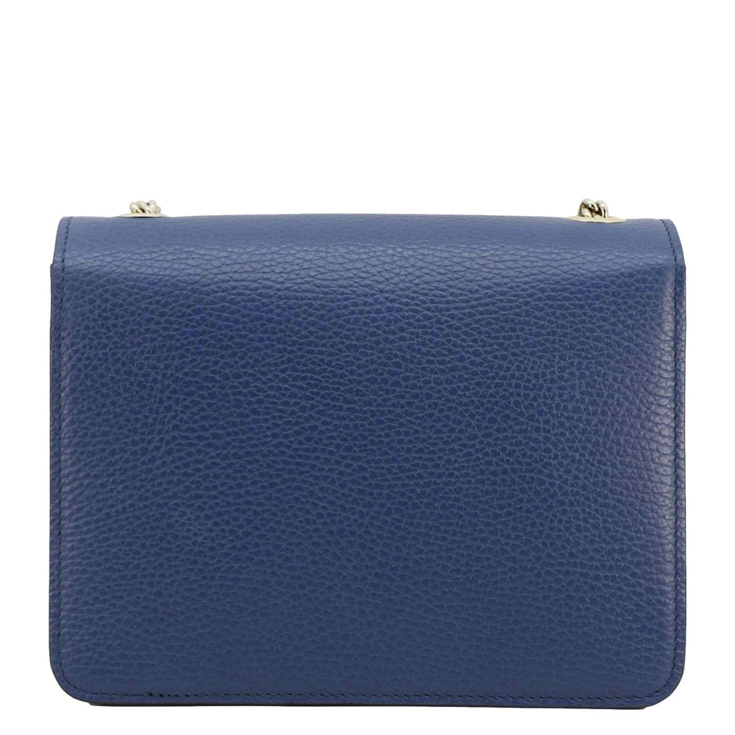 Gucci Interlocking Crossbody Bag Leather Blue