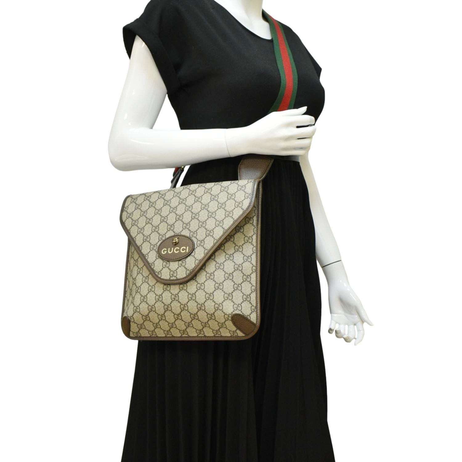 Gucci Neo Supreme Messenger Bag Canvas Beige Crossbody Bag Messenger 598604
