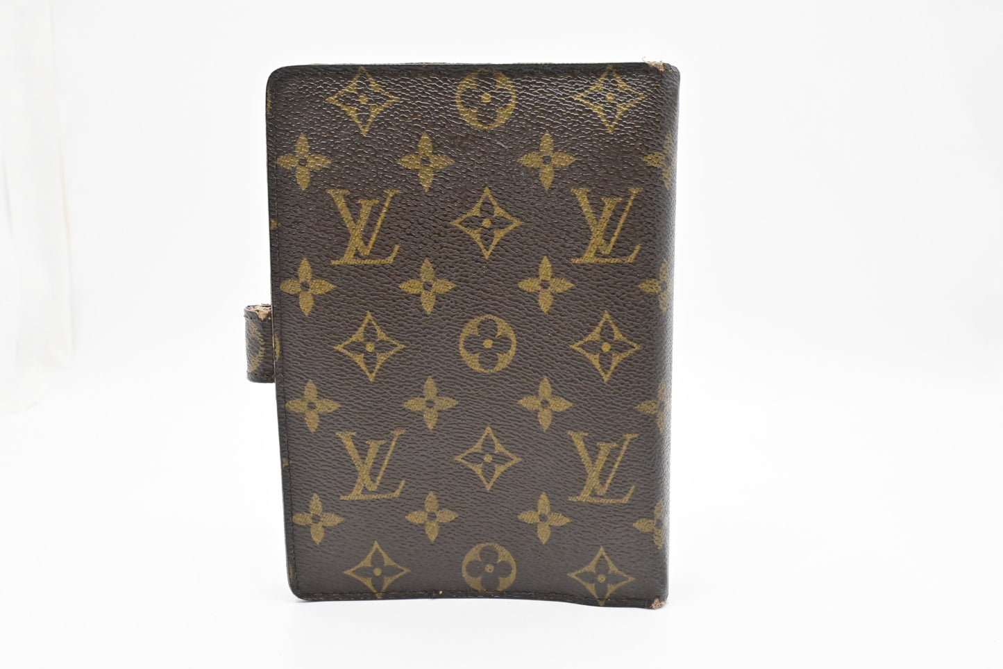 Louis Vuitton Agenda MM Monogram Canvas Handbag Canvas 3