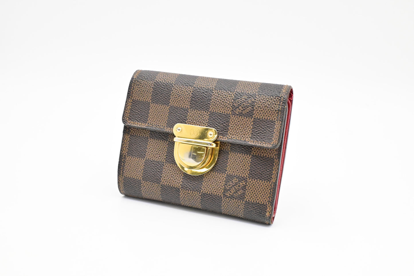 Louis Vuitton Koala Damier Ebene Canvas Wallet Case Ebene Canvas