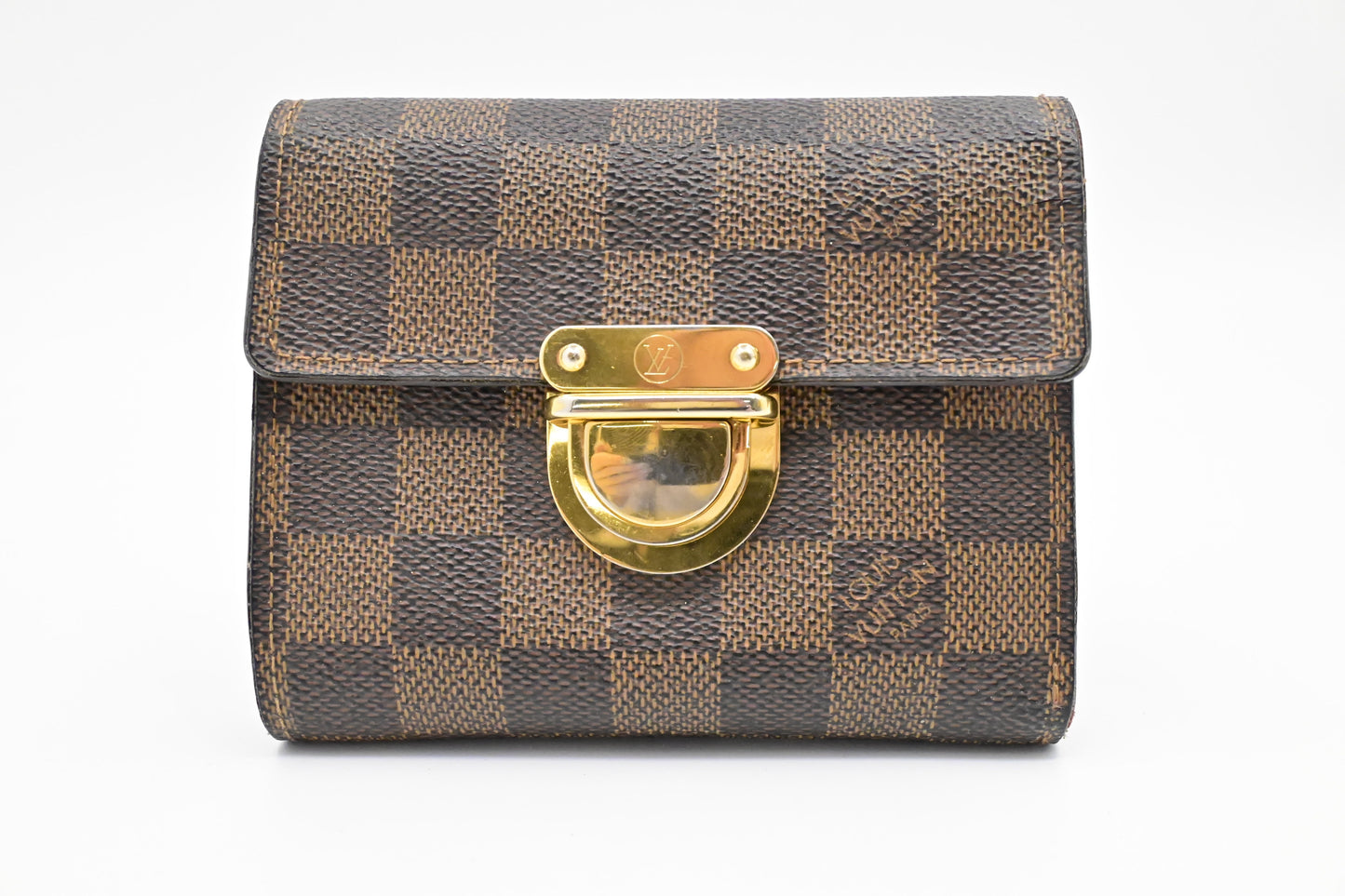 Louis Vuitton Koala Damier Ebene Canvas Wallet Case Ebene Canvas