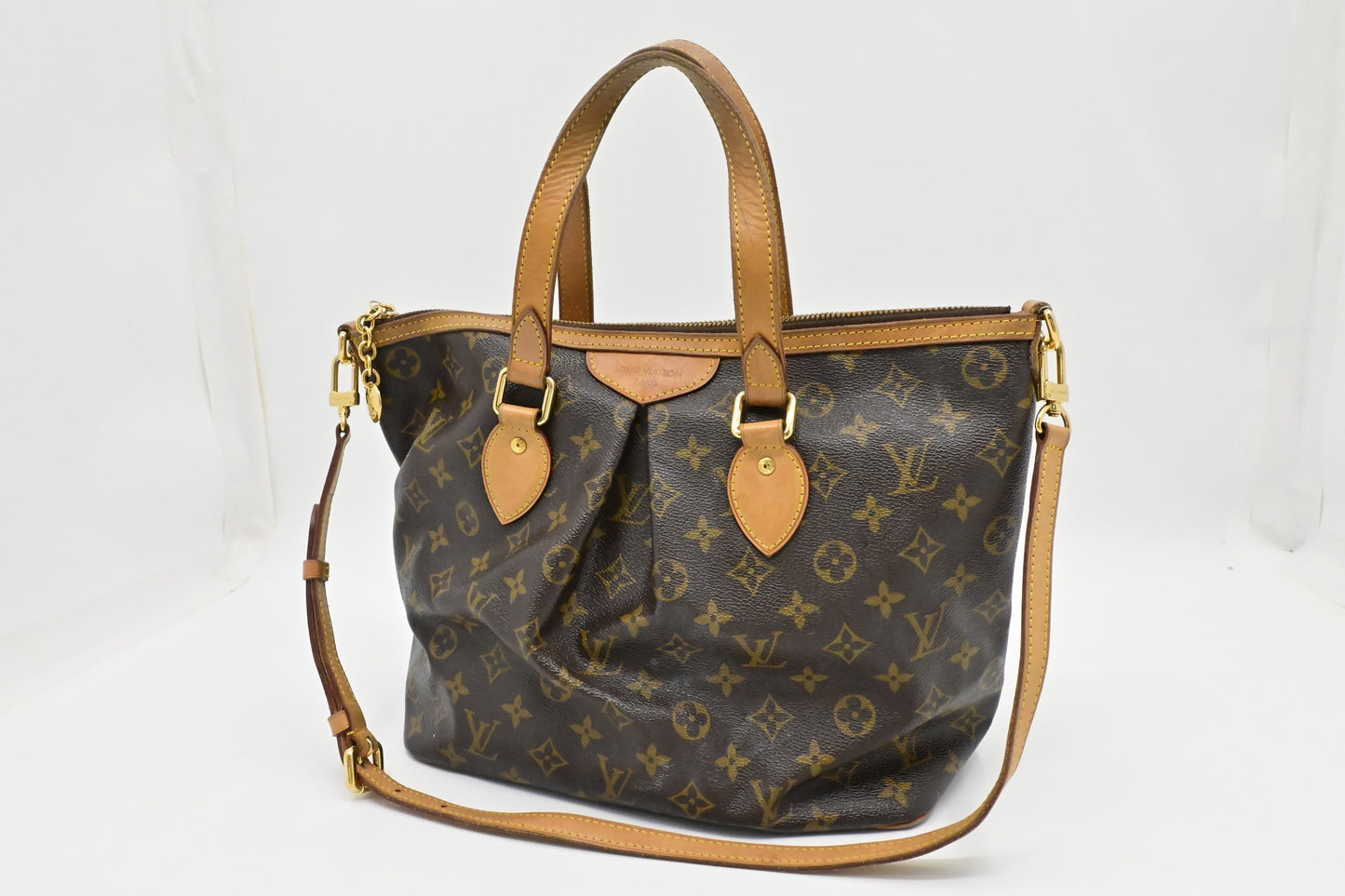 Louis Vuitton Palermo PM Monogram Canvas Handbag Canvas 3