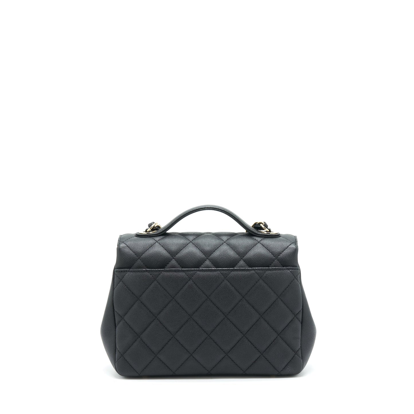Chanel Business Affinity Caviar LGHW Black Handbag