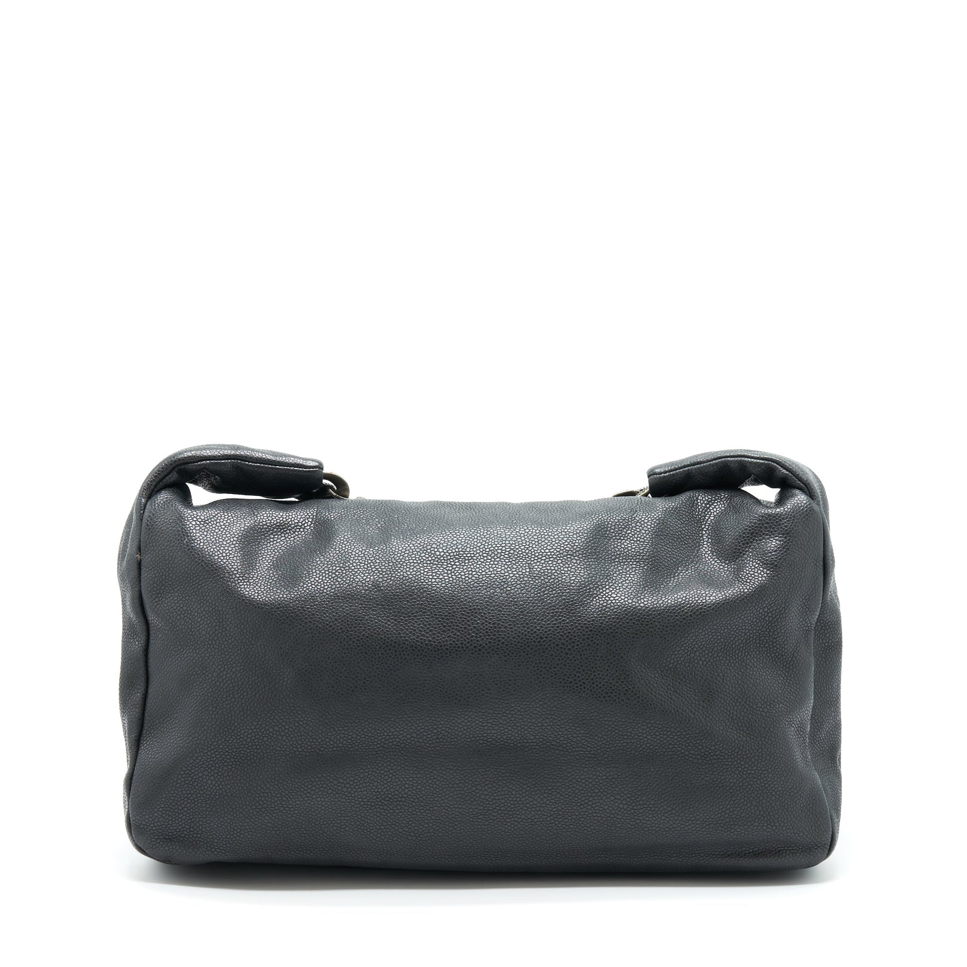 Chanel Caviar Ruthenium Hardware Black Shoulder Bag