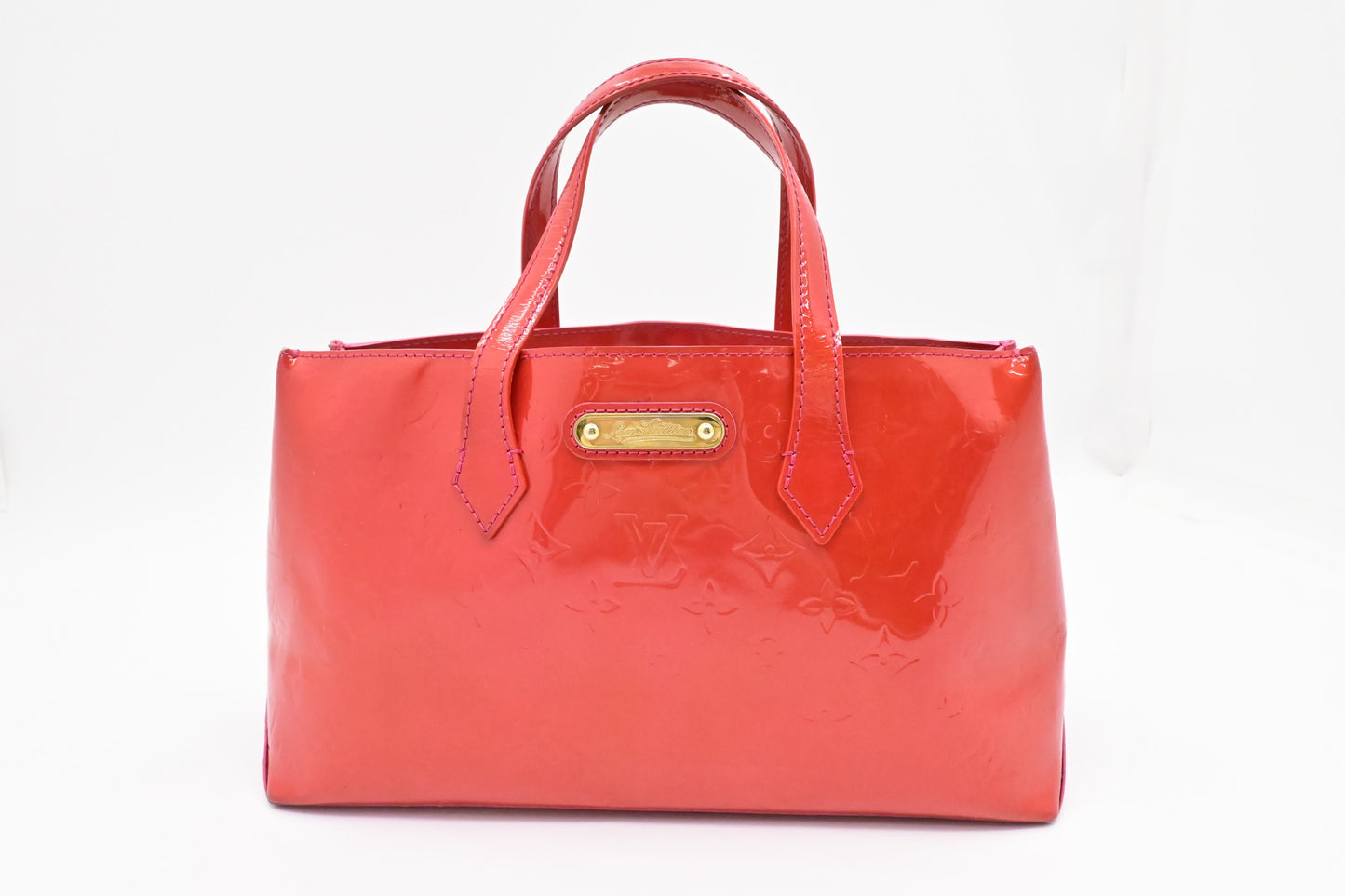Louis Vuitton Wilshire Rouge Grenadine PM Leather Vernis Handbag