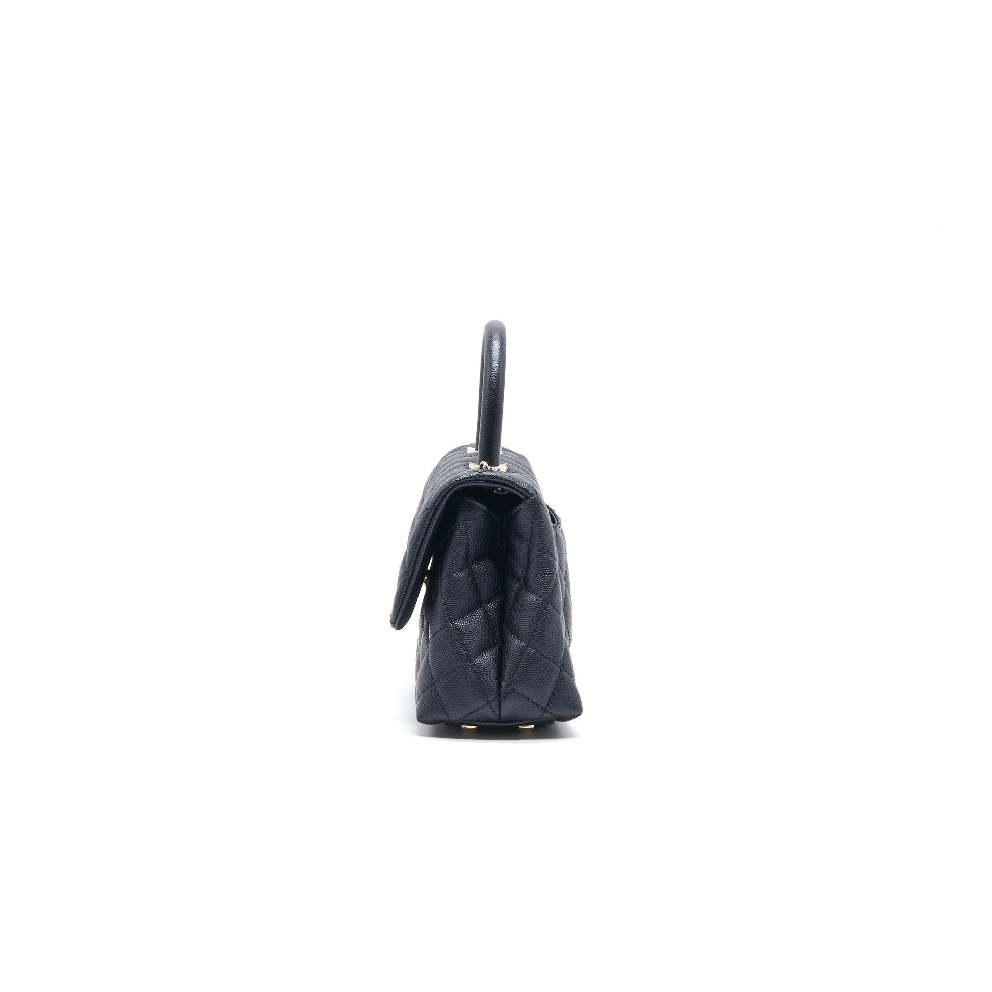 Chanel Mini Coco Handle Iridescent Navy LGHW