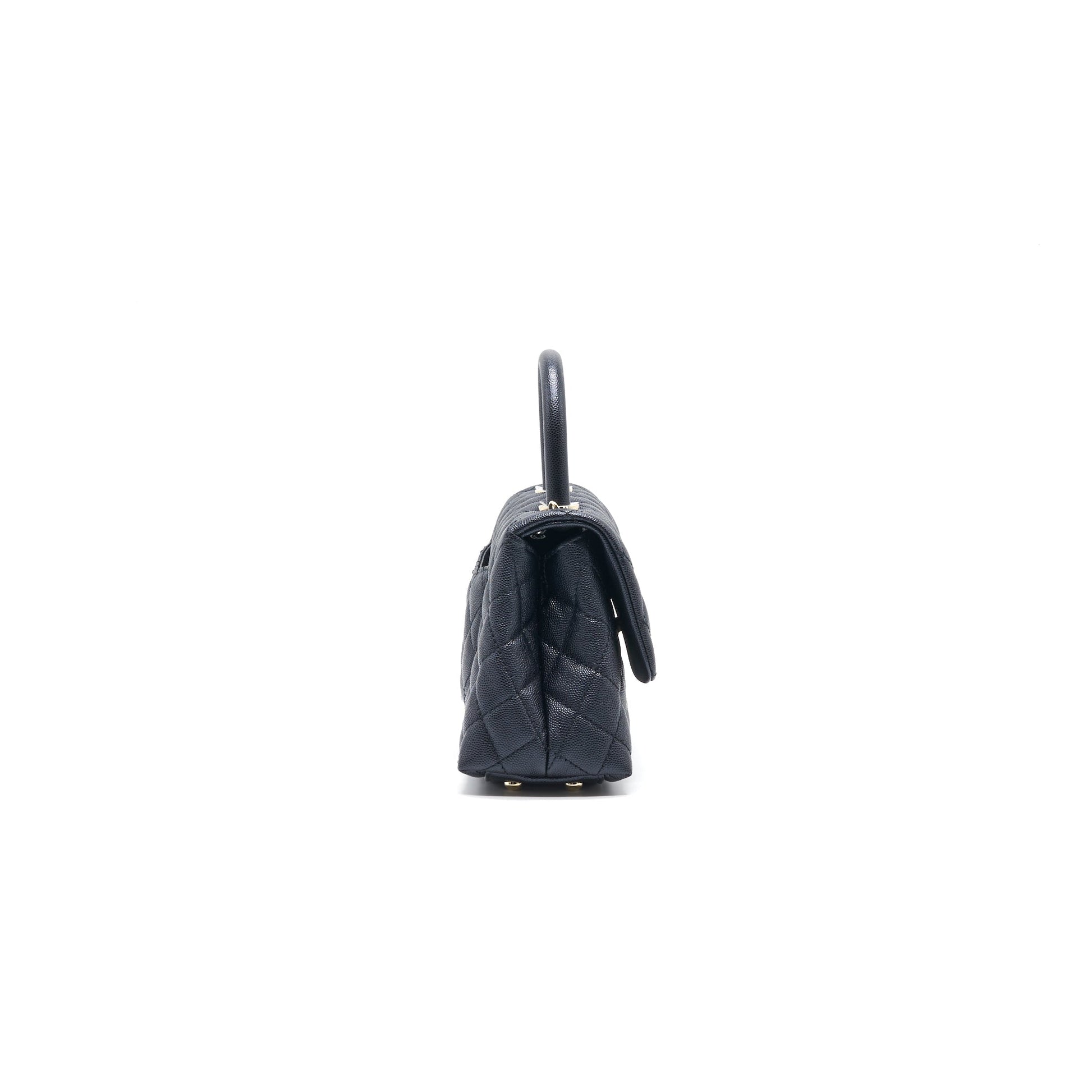 Chanel Mini Coco Handle Iridescent Navy LGHW
