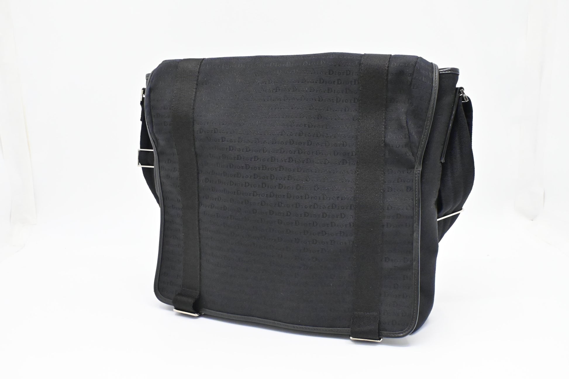 Dior Messenger Bag In Canvas Black Travel Bag