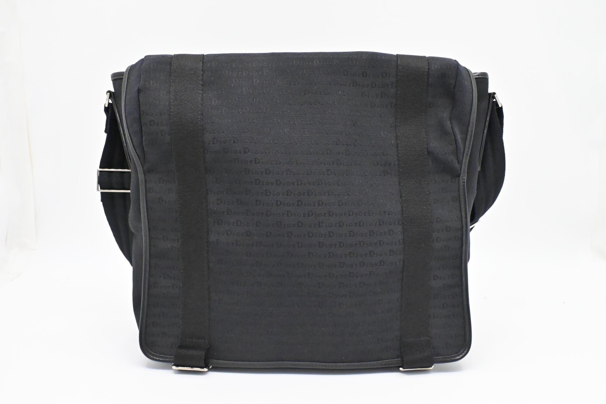 Dior Messenger Bag In Canvas Black Travel Bag