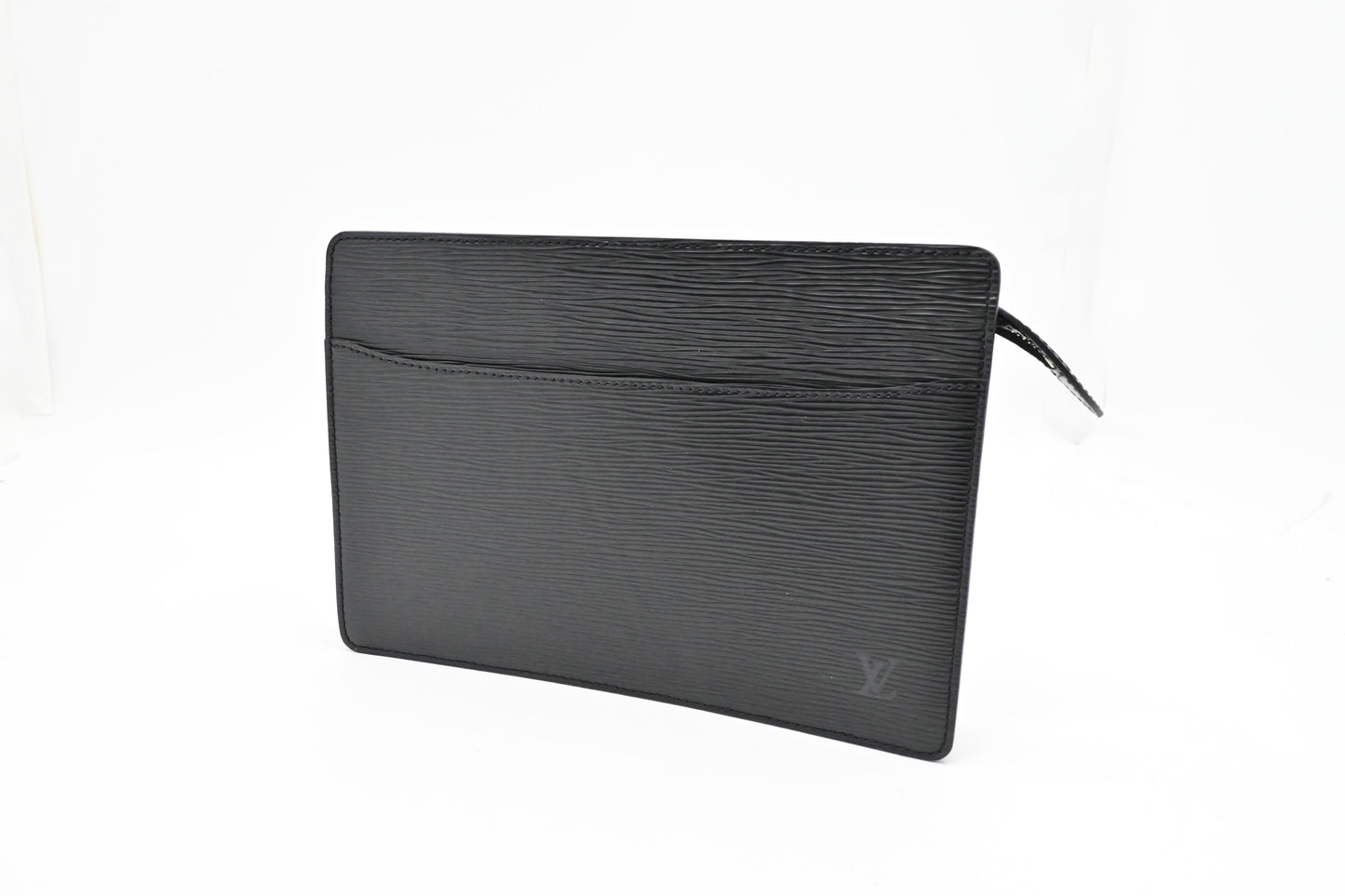 Louis Vuitton Pochette Homme Epi Leather Black Clutch Bag