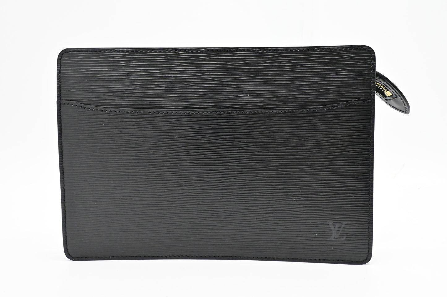 Louis Vuitton Pochette Homme Epi Leather Black Clutch Bag