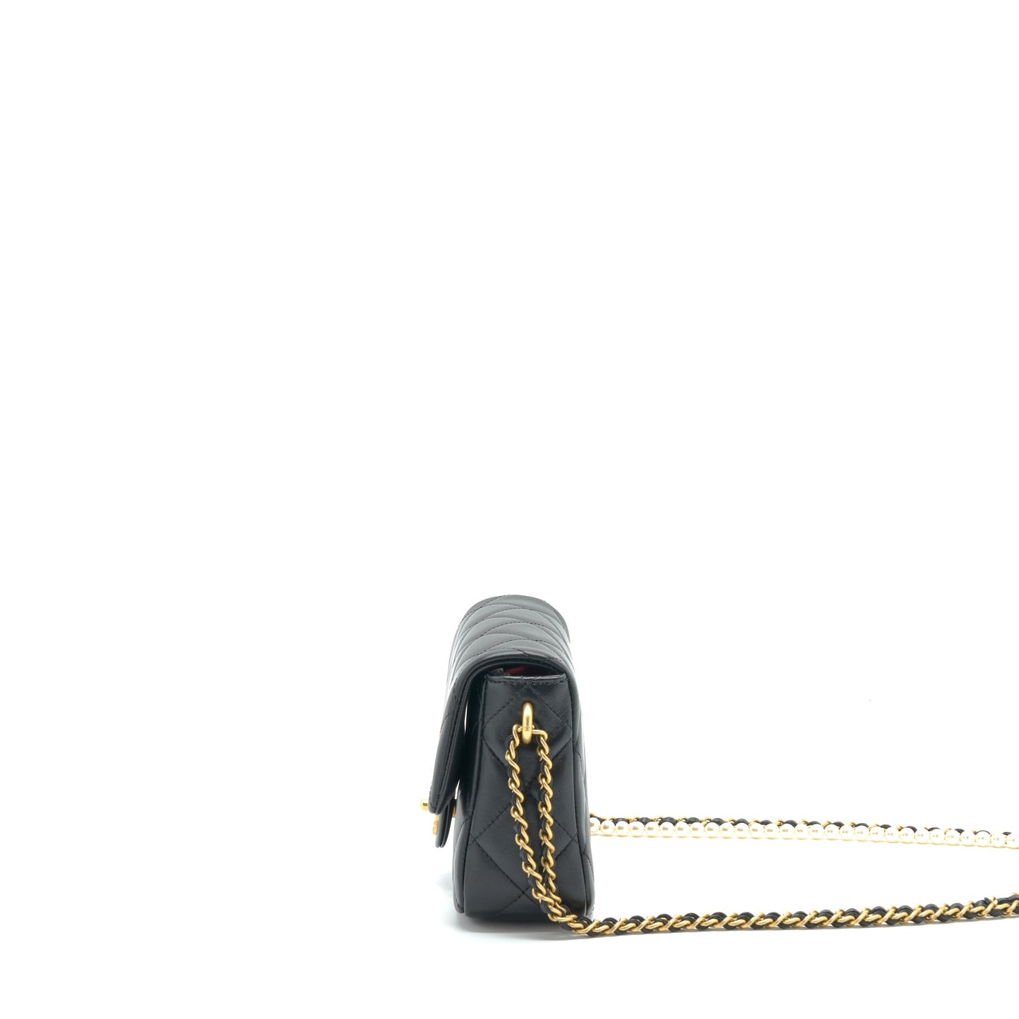 Chanel My Perfect Flap Lambskin GHW Microchip Black Shoulder Bag