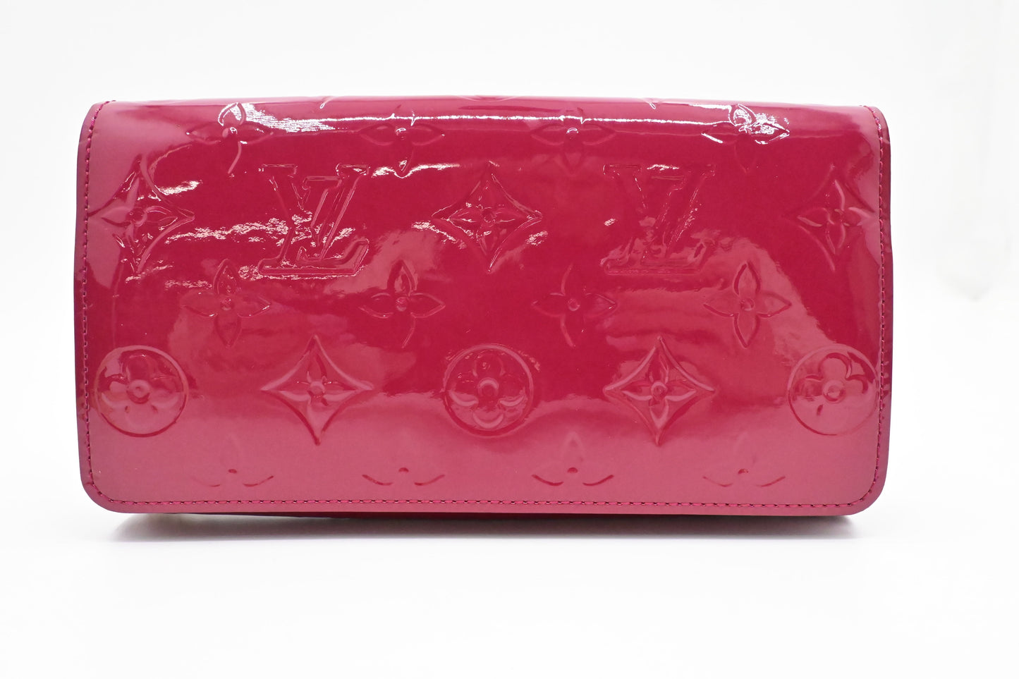 Louis Vuitton on Rose Pop Leather Vernis Wallet Case