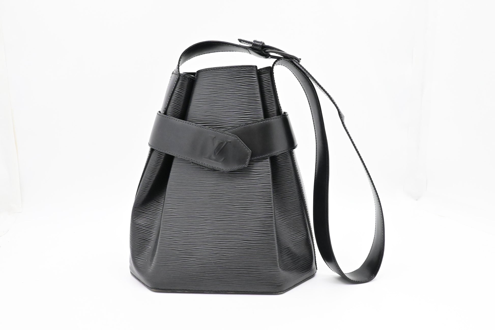 Louis Vuitton Sac de Paul Black Leather Epi Handbag