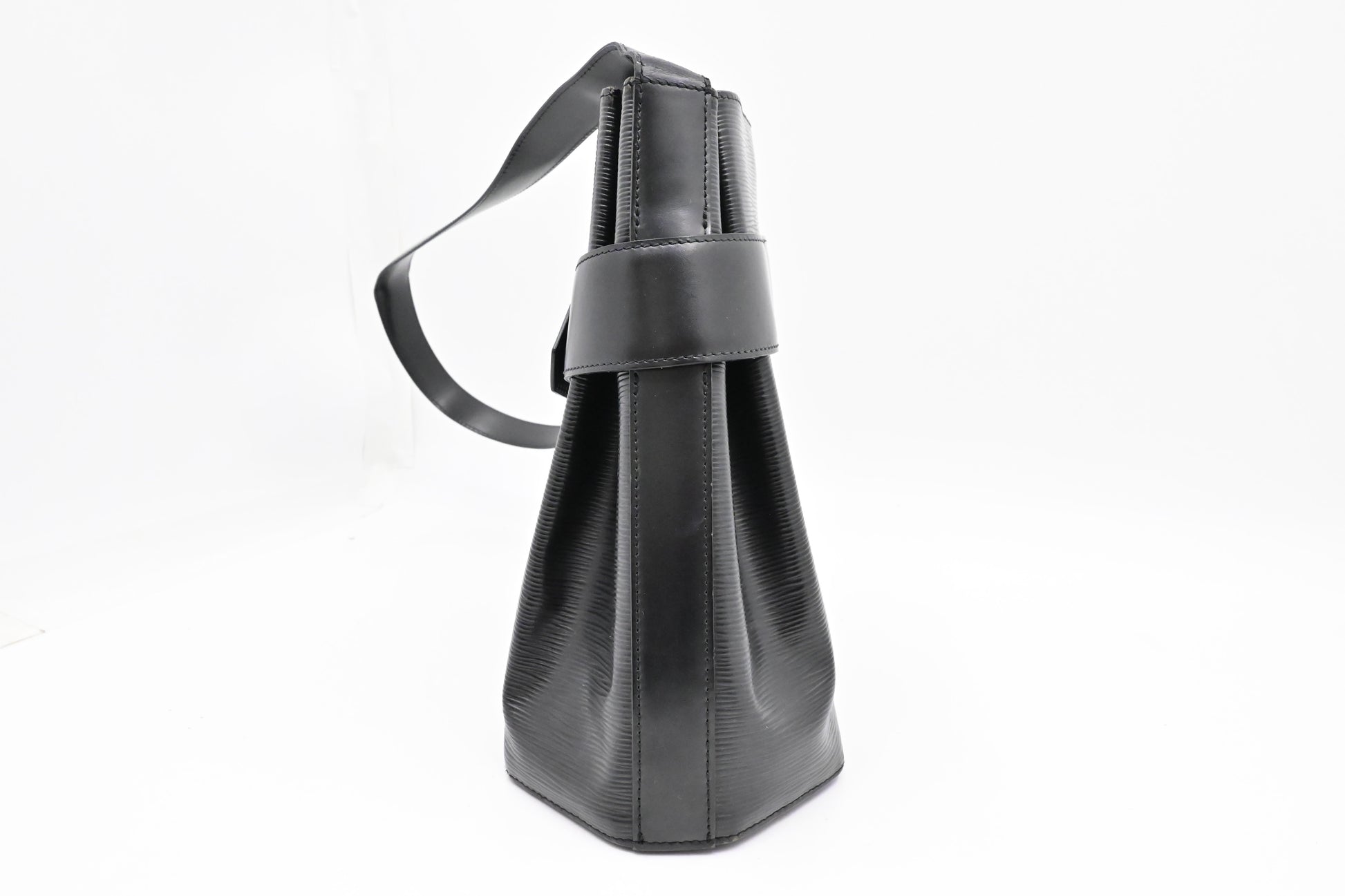 Louis Vuitton Sac de Paul Black Leather Epi Handbag