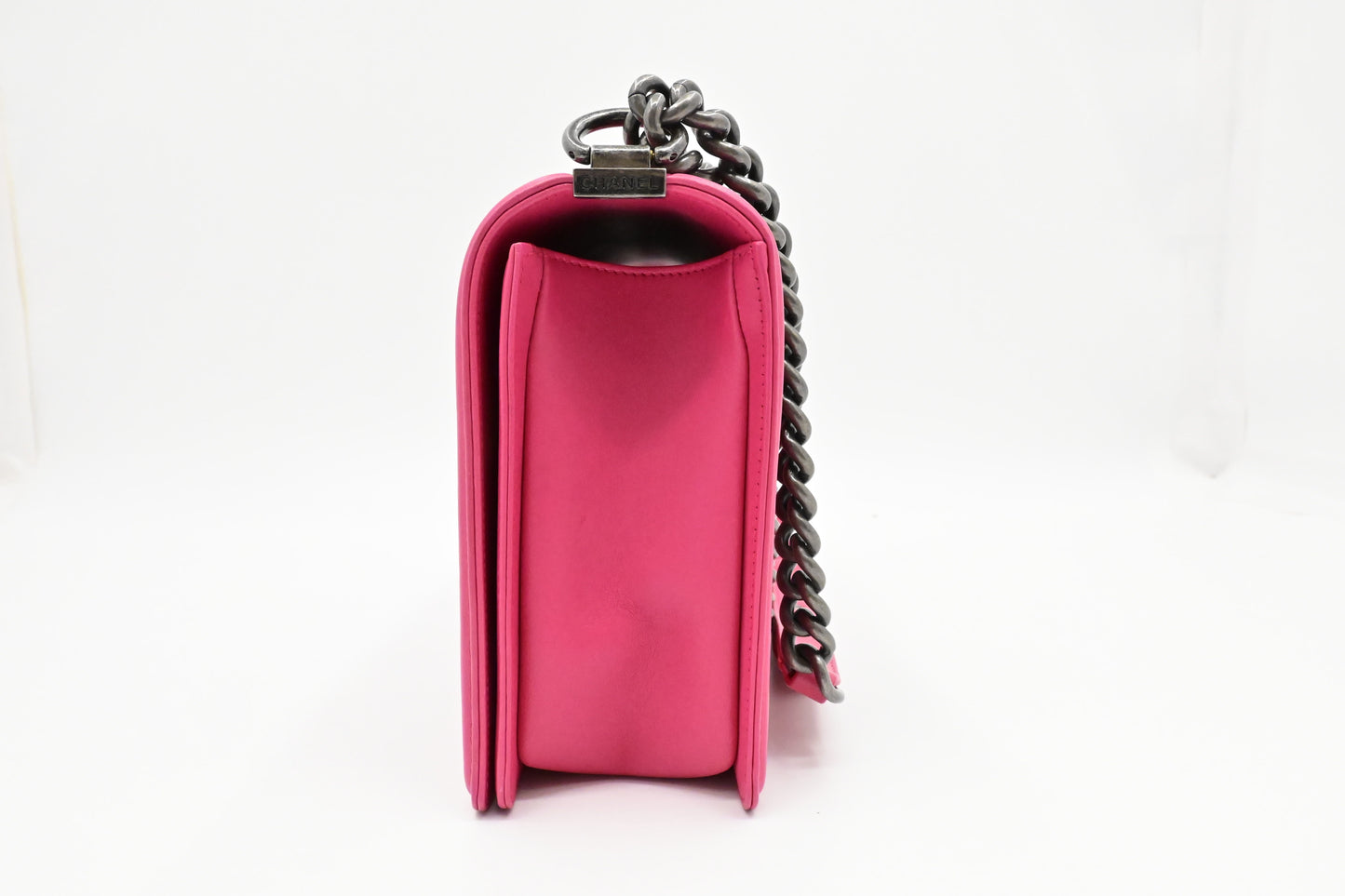 Chanel New Boy Pink Leather Handbag
