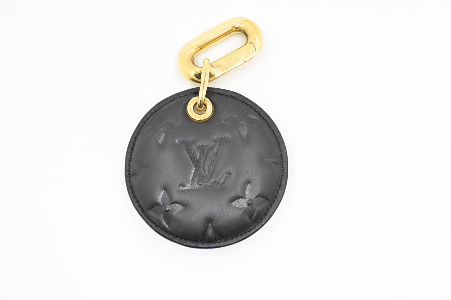 Louis Vuitton Bijoux Sac Coussin Illustre Monogram Leather Black Key Chain