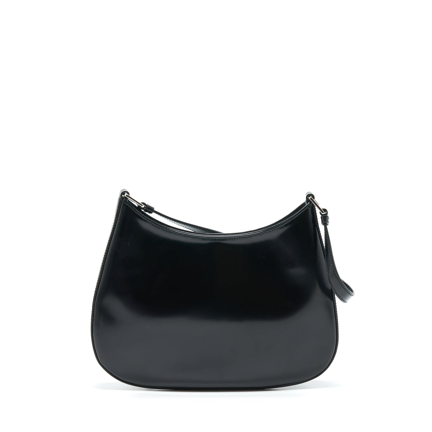 Prada Cleo Purse Calfskin Handbag Black Travel Bag