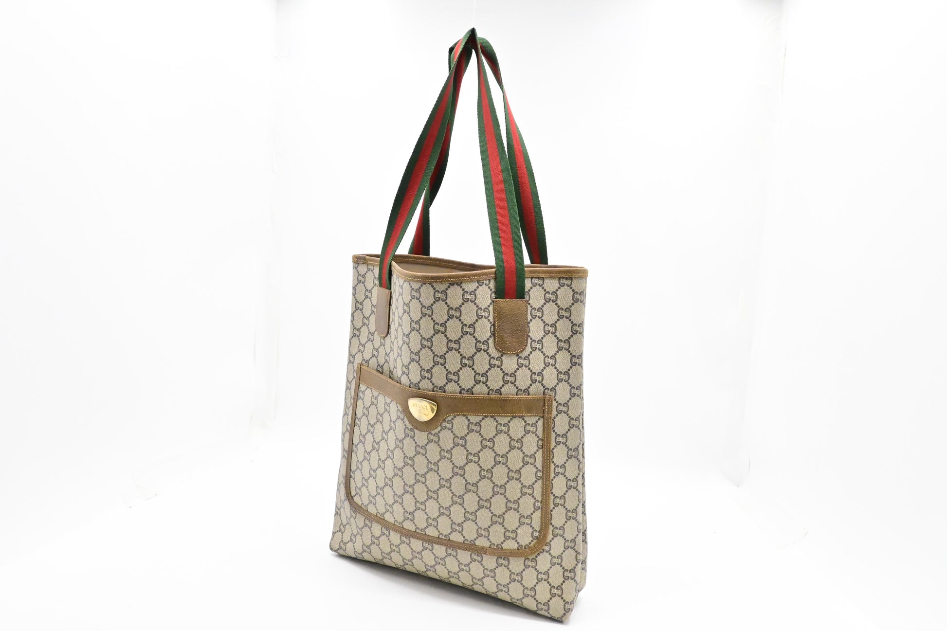 Gucci Plus GG Supreme Canvas Tote Bag
