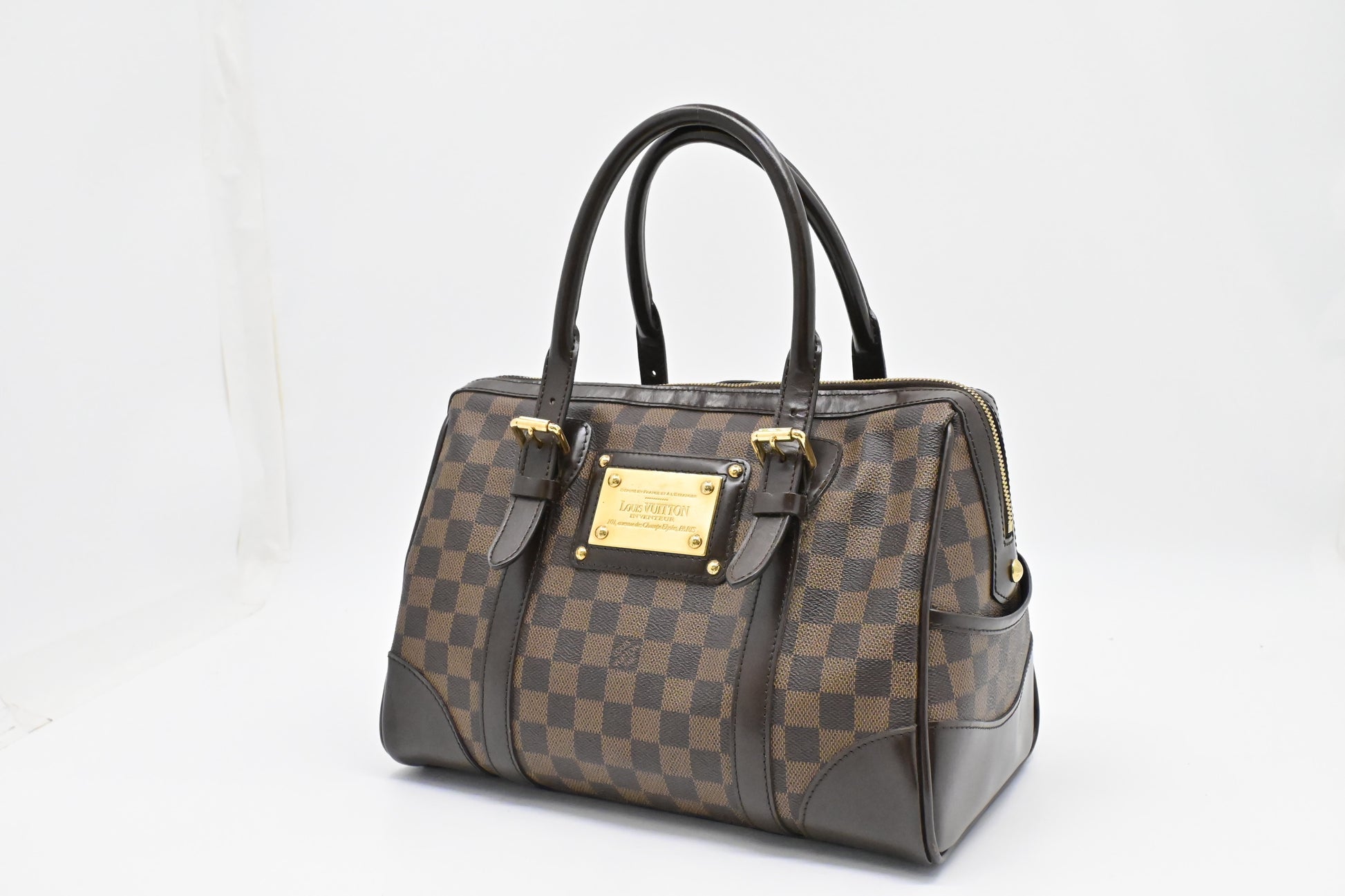 Louis Vuitton Berkeley Ebene Damier Canvas Handbag