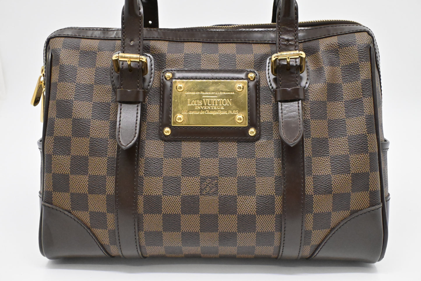 Louis Vuitton Berkeley Ebene Damier Canvas Handbag