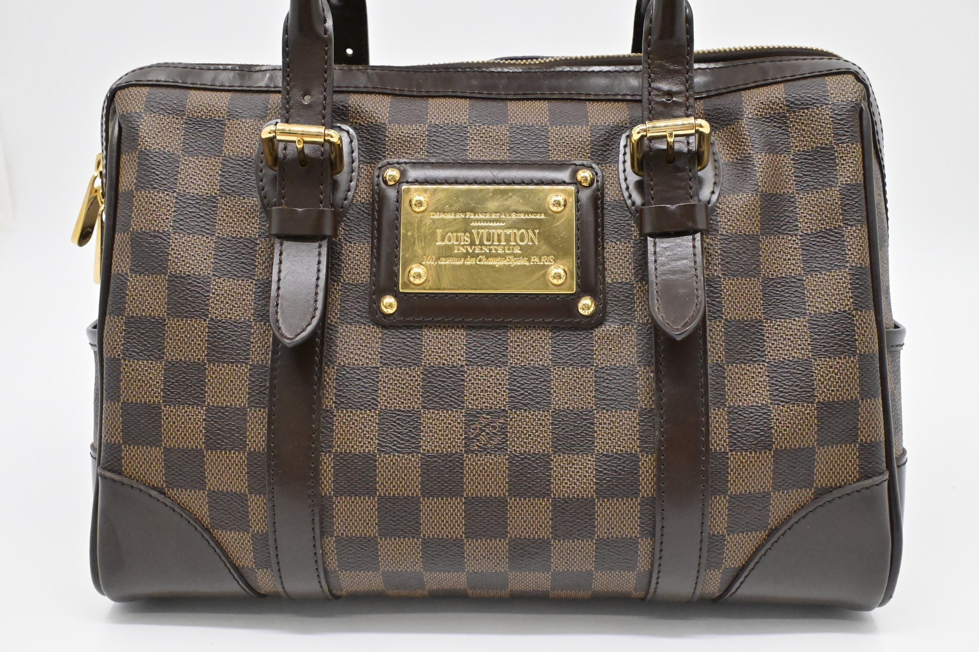 Louis Vuitton Berkeley Ebene Damier Canvas Handbag