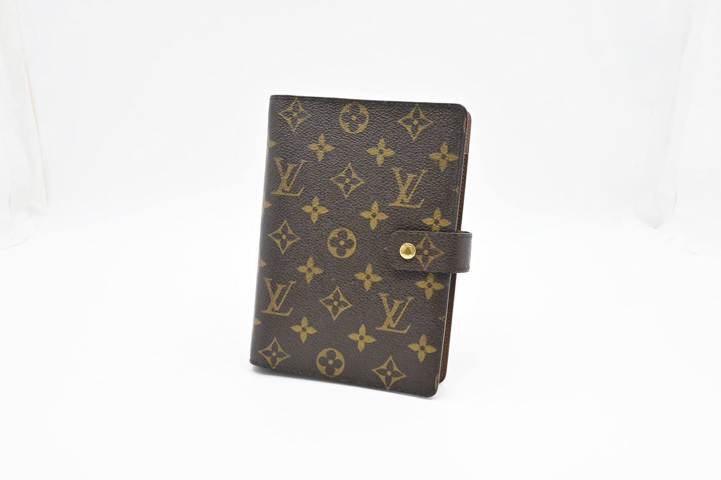 Louis Vuitton Agenda MM Monogram Canvas Handbag Canvas 4